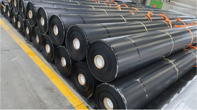 Longueur Exigence du client Geomembrane HDPE imperméable à l'eau pour étang de pisciculture 12