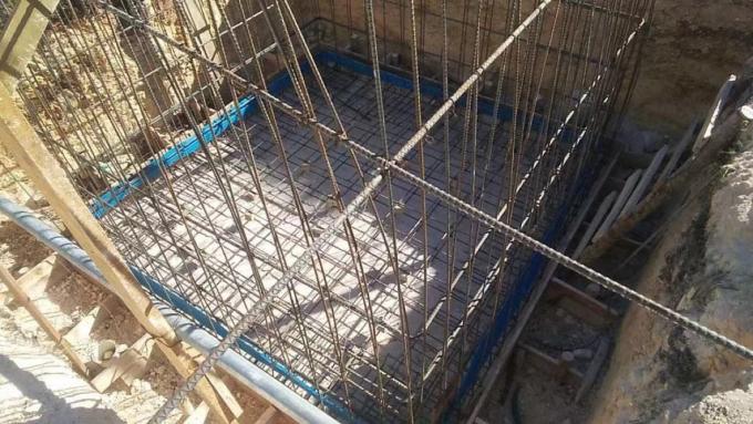 Ceinture anti-eau pour la construction en béton largeur 230 mm Matériau en caoutchouc noir et PVC 9