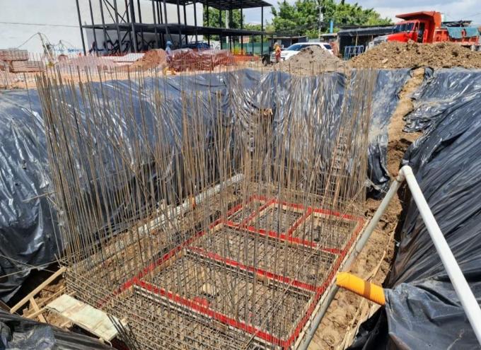 Ceinture anti-eau pour la construction en béton largeur 230 mm Matériau en caoutchouc noir et PVC 12