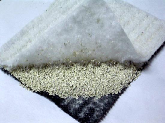 3500g-8500g/m2 tapis hydraulique de bentonite couverture imperméable pour revêtements en argile géosynthétique 3