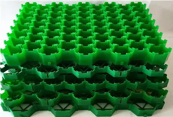 Stabilisation de la circulation des véhicules et des piétons grâce au paysage de base de la grille en plastique 5