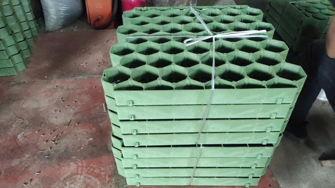 Stabilisation de la circulation des véhicules et des piétons grâce au paysage de base de la grille en plastique 0