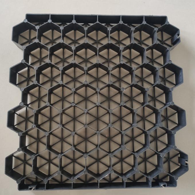 Stabilisation de la circulation des véhicules et des piétons grâce au paysage de base de la grille en plastique 3