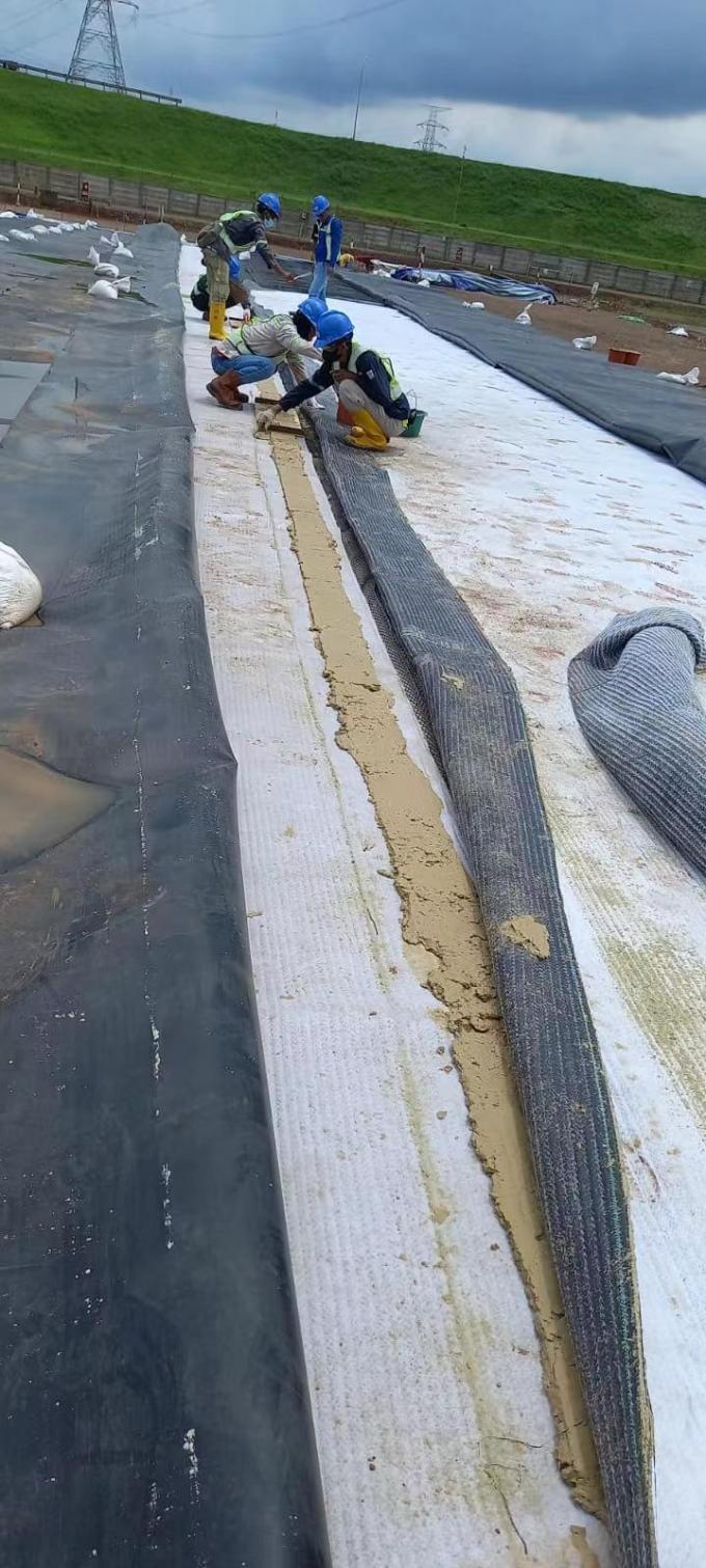 Liner en argile géosynthétique à haute résistance à la traction avec tapis de membrane de bentonite imperméable 21